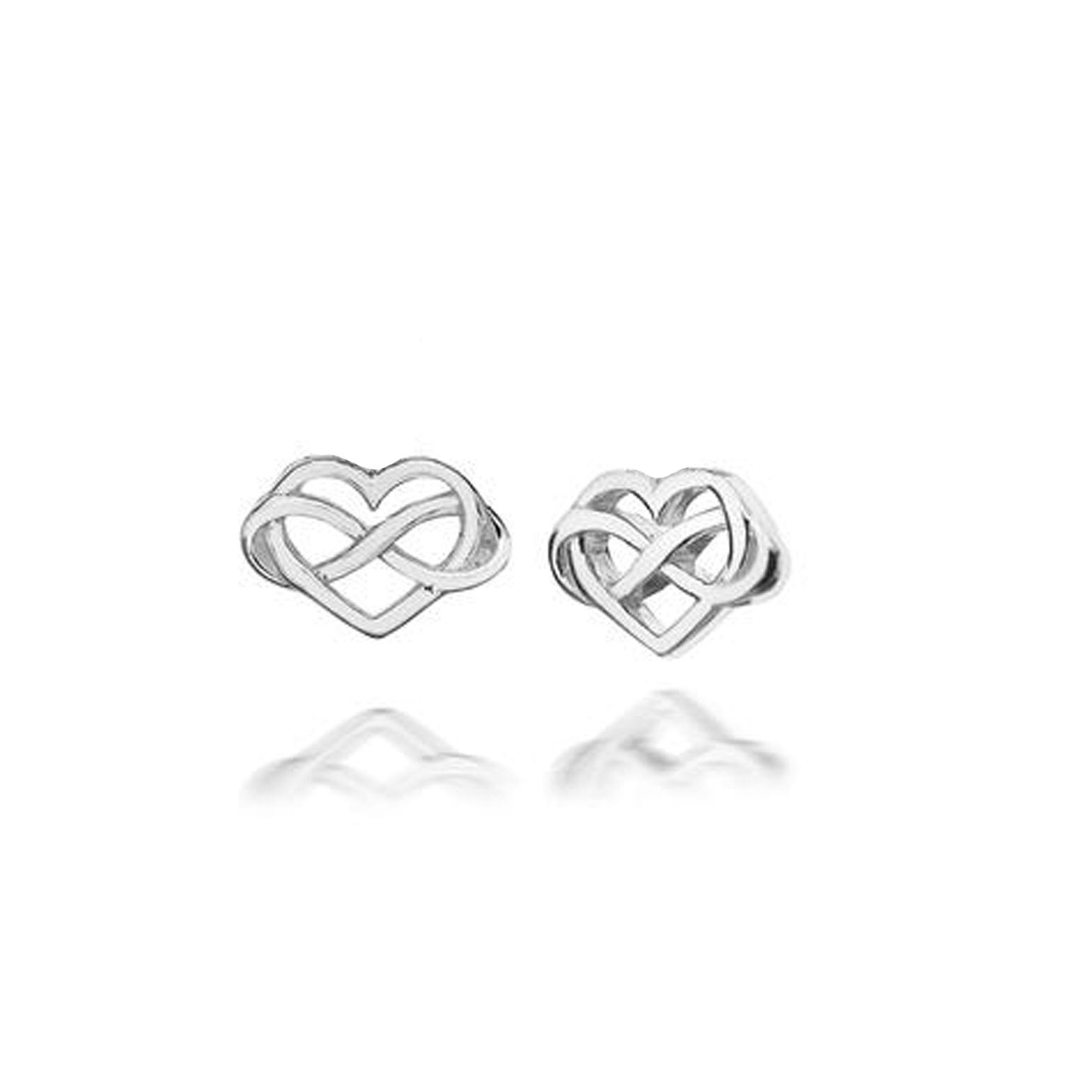 Infinity Heart Studs