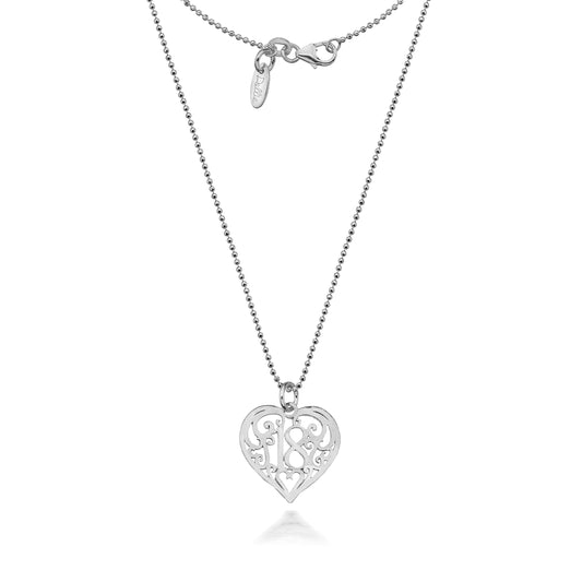 Dollie '18' Heart Necklace