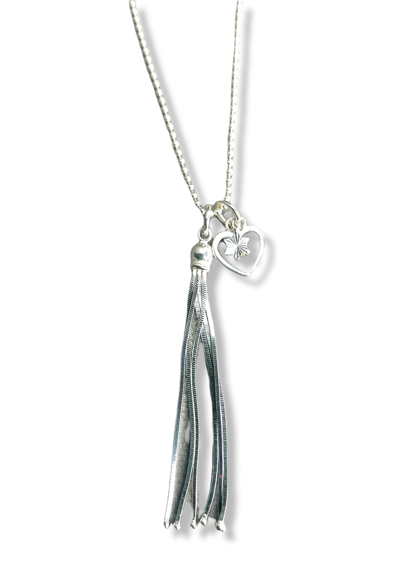 Starlight Heart Tassel Necklace