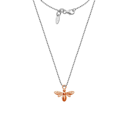 Rose Gold Honey Bee Necklace