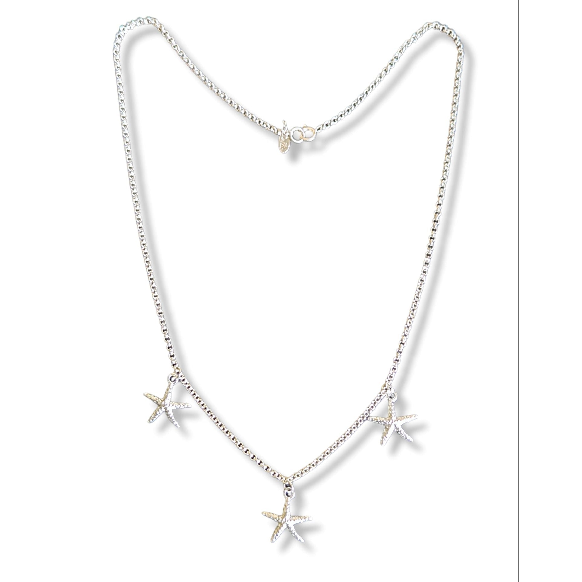 Triple Starfish Necklace