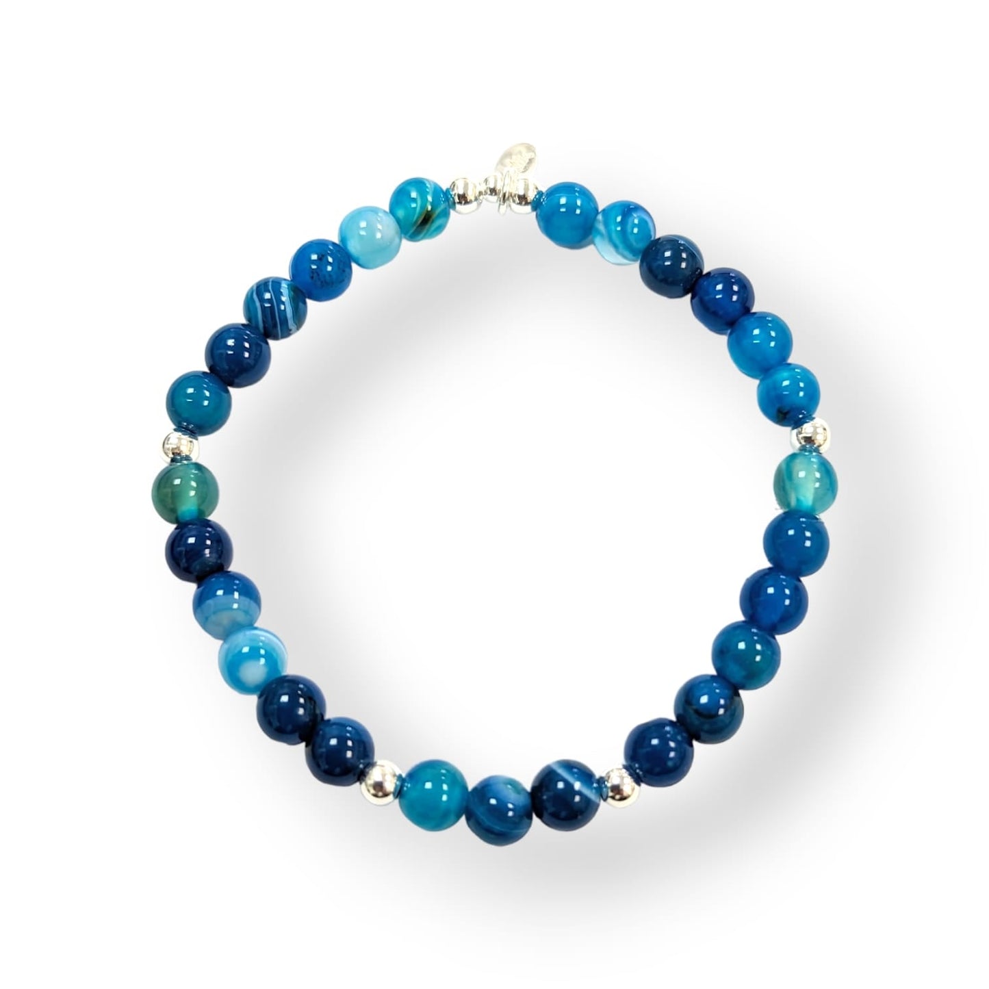 Bracelet Agate Bleu Royal 