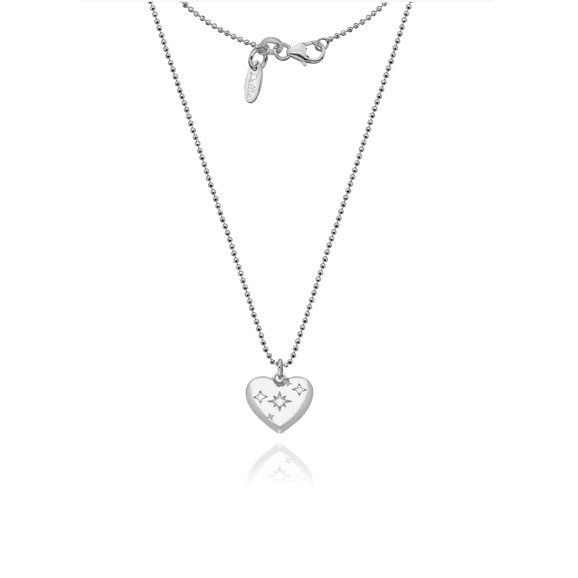 Ophelia Silver Heart Necklace